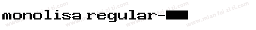 monolisa regular字体转换